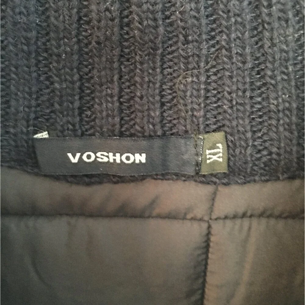 Voshon  Black/Dark Blue  XL Polyester and nylon Jacket